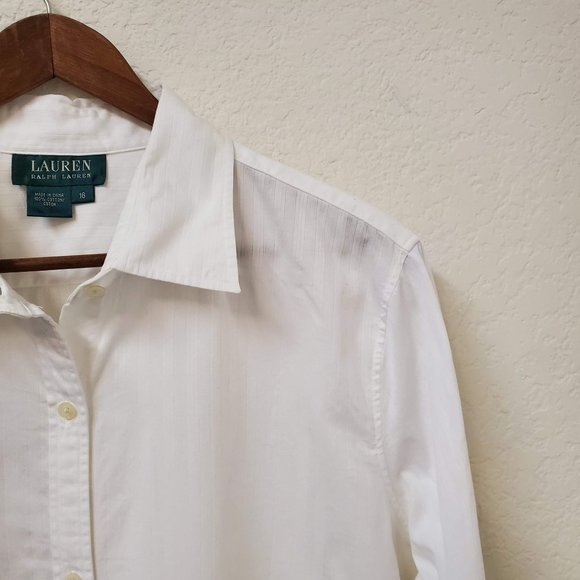 Lauren Ralph Lauren Long Sleeve French Cuffs Women's Size 16 - Picture 4 of 6